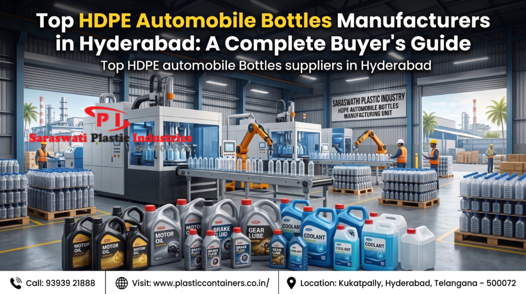 Top HDPE automobile Bottles Manufacturers in Hyderabad 